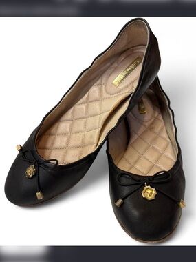 Louise et Cie black leather ballet flats size 7.5